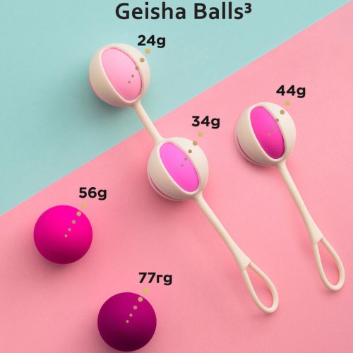 Set of 5 Pink Geisha Balls - Enhance Pelvic Health