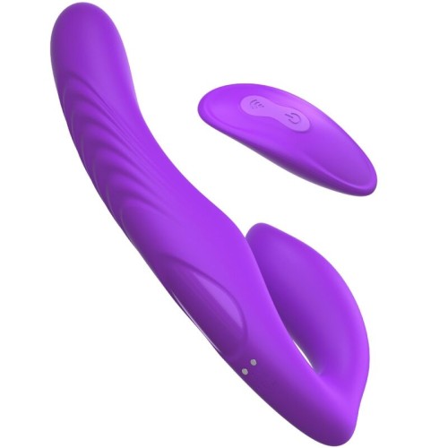 Violet Remote Control Double Penetration Vibrator for Couples