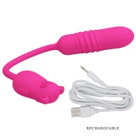 Pretty Love Nobikuma Silicone Bullet Vibrator Pink