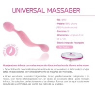 Masajeador Universal Vibrador Silicona Rosa