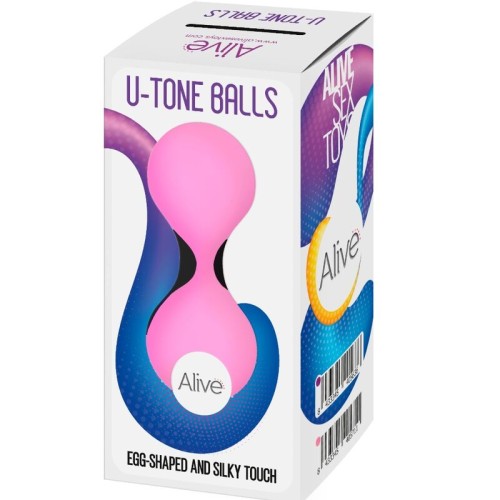 U-tone Pink Kegel Balls for Pelvic Strength