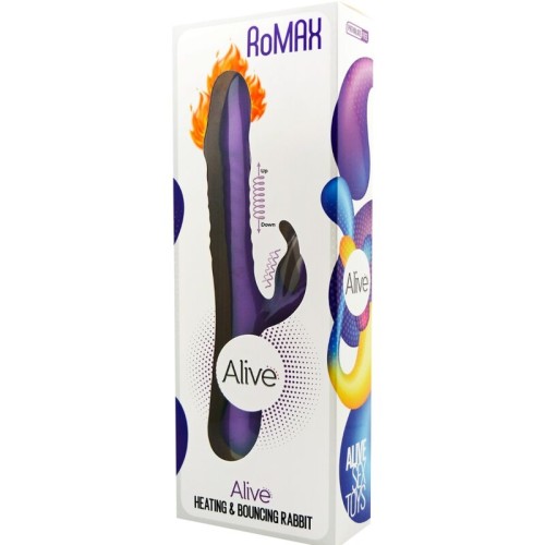 Romax Vibrador Rabbit Silicona Violeta