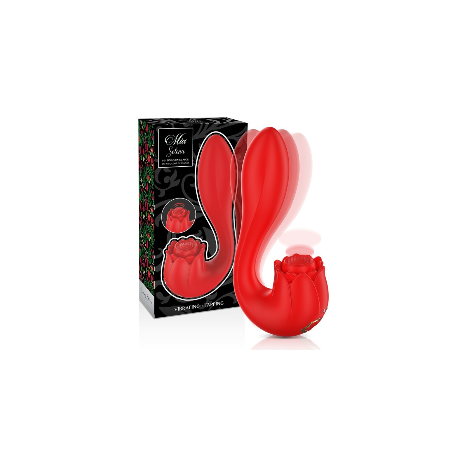 Selena Estimulador Vibrating + Tapping Rojo - La Experiencia de Placer Definitivo