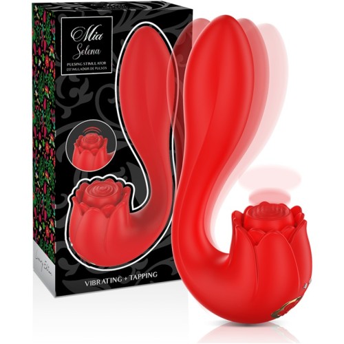 Selena Estimulador Vibrating + Tapping Rojo - La Experiencia de Placer Definitivo