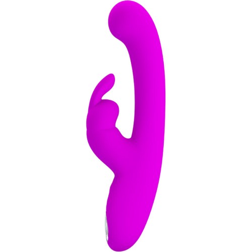 Pretty Love Lamar Rabbit & G-Spot Vibrator Purple