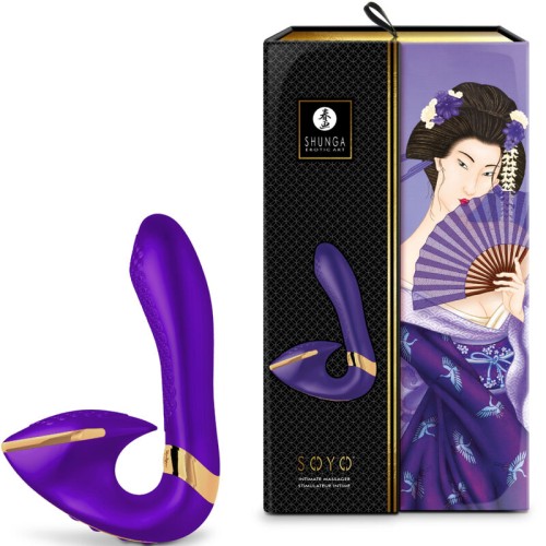 Masajeador Íntimo Soyo Violeta de Shunga para placer sensacional