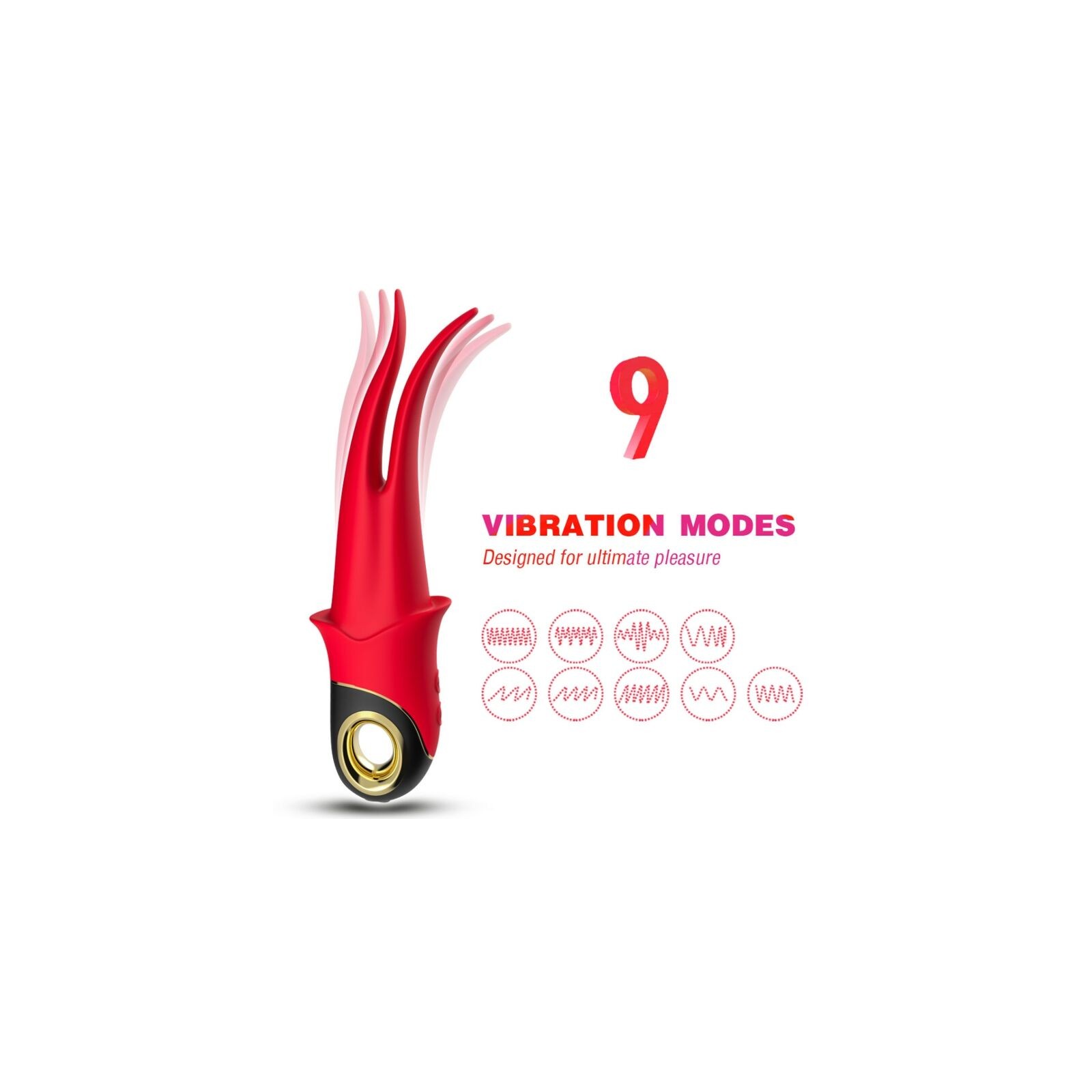 Armony - Shadow Vibrador Pinza Rojo