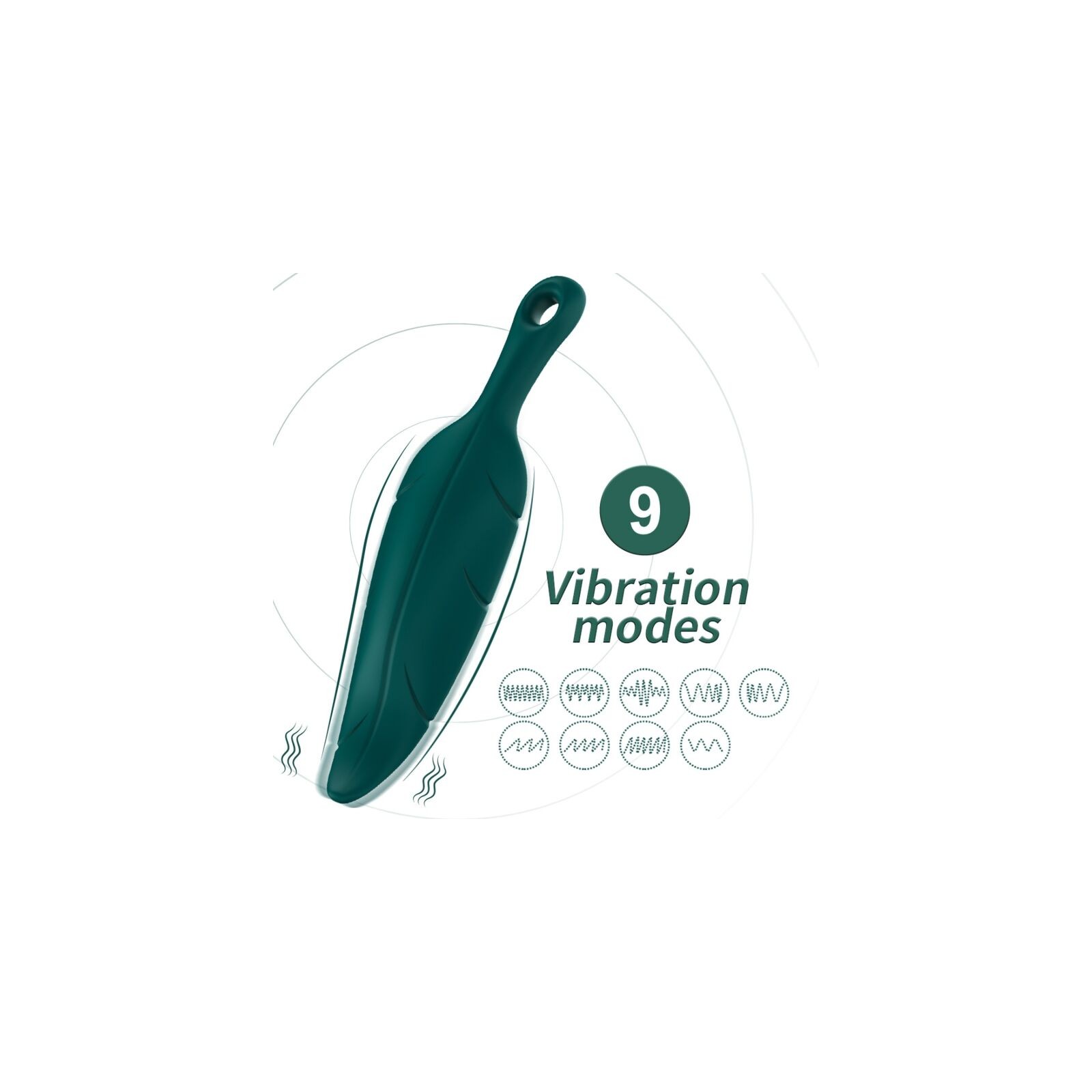 Vibrador y Estimulador Hoja Verde Armony