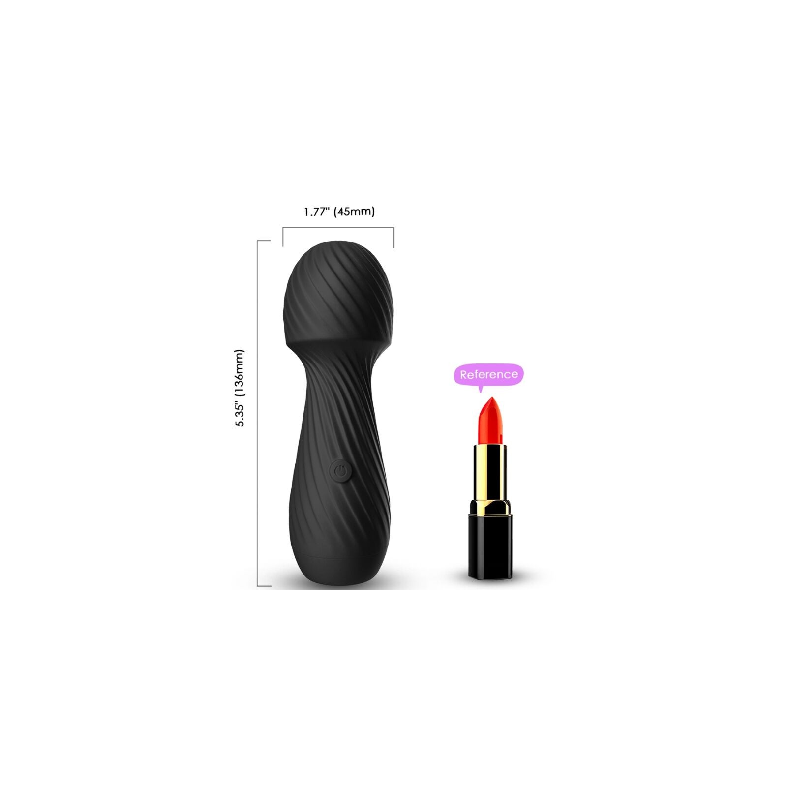 Armony Dazzle Small Massager and Vibrator in Black