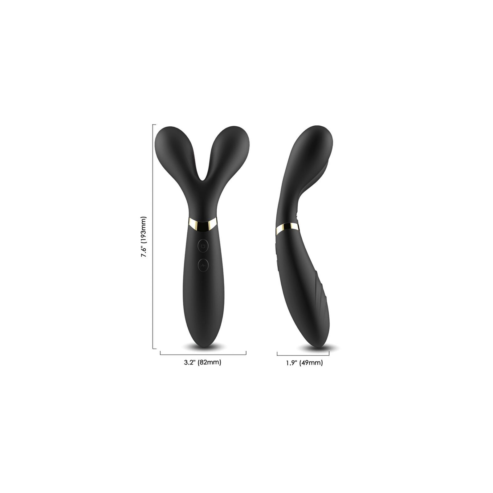 Armony - Y-wand Vibrator & Massager Black - Ultimate Relaxation