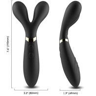 Armony - Y-wand Masajeador & Vibrador Negro - Relajación Definitiva