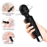 Armony Postman Flexible Head Massager and Vibrator Black