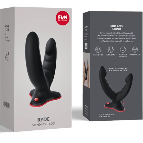 Ryde Double-ended Dildo & Massager Black - Ultimate Pleasure