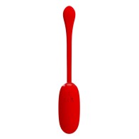 Pretty Love Julius Huevo Vibrador Impermeble & Recargable Rojo - Placer Discreto