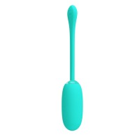 Pretty Love Julius Huevo Vibrador Impermeable Recargable Verde Agua