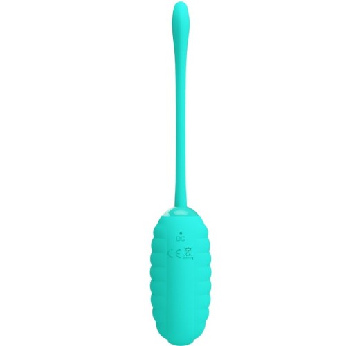 Pretty Love Kirk Rechargeable Vibrating Egg Aqua Green