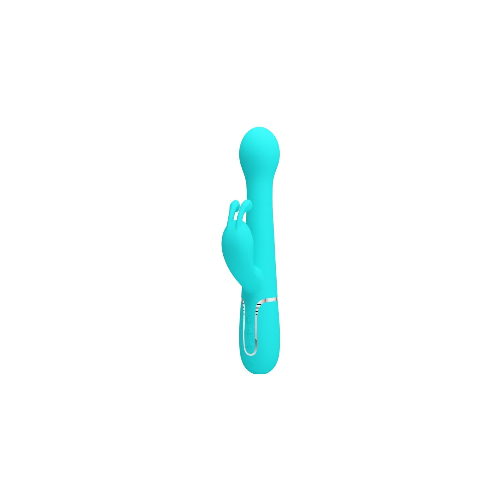 Pretty Love Dejon 3-in-1 Rabbit Vibrator - Aqua Green