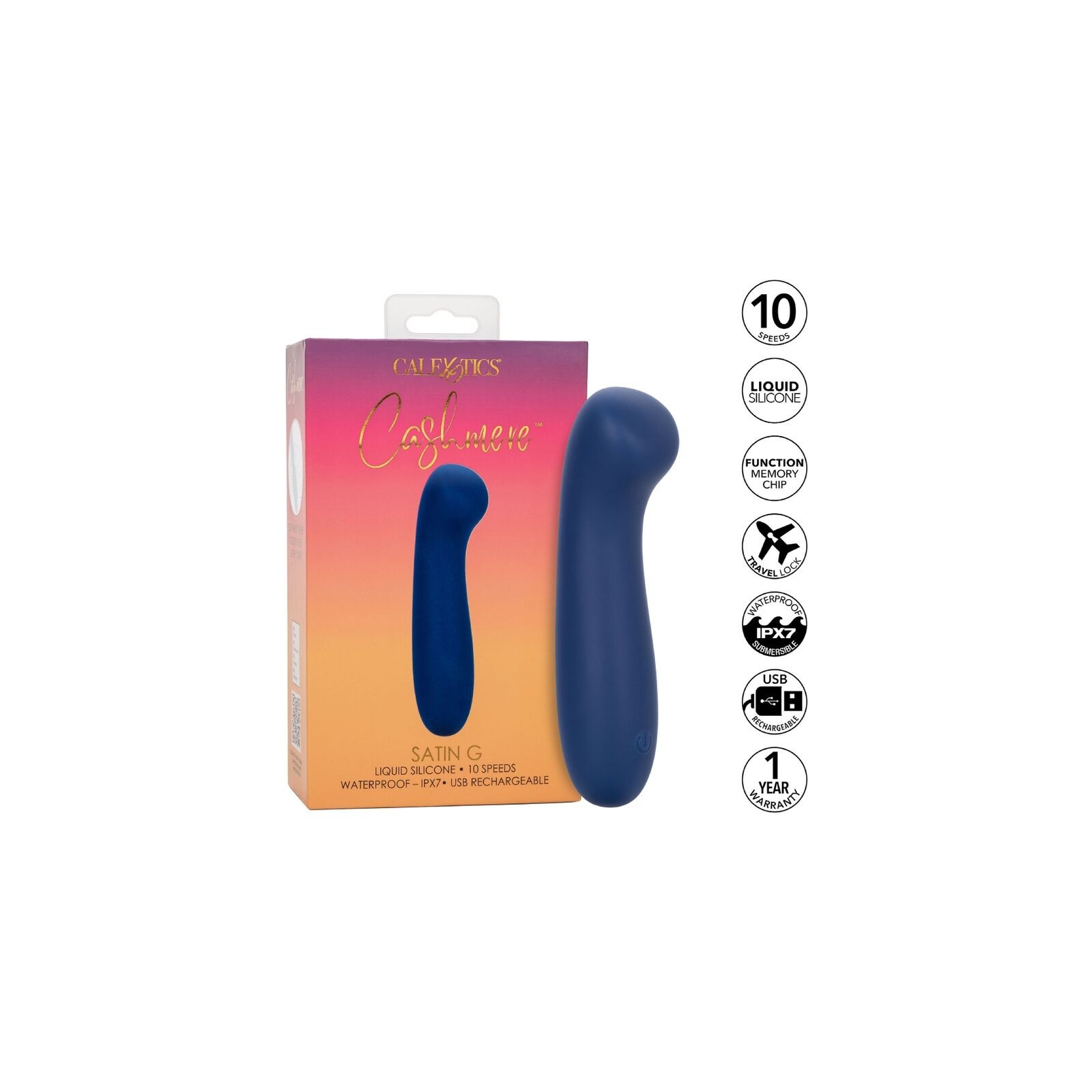 Cashmere Satin G Blue Massager