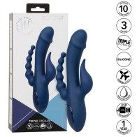 Triple Orgasm Vibrator in Blue