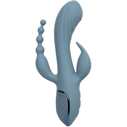 Vibrador Triple Éxtasis Gris