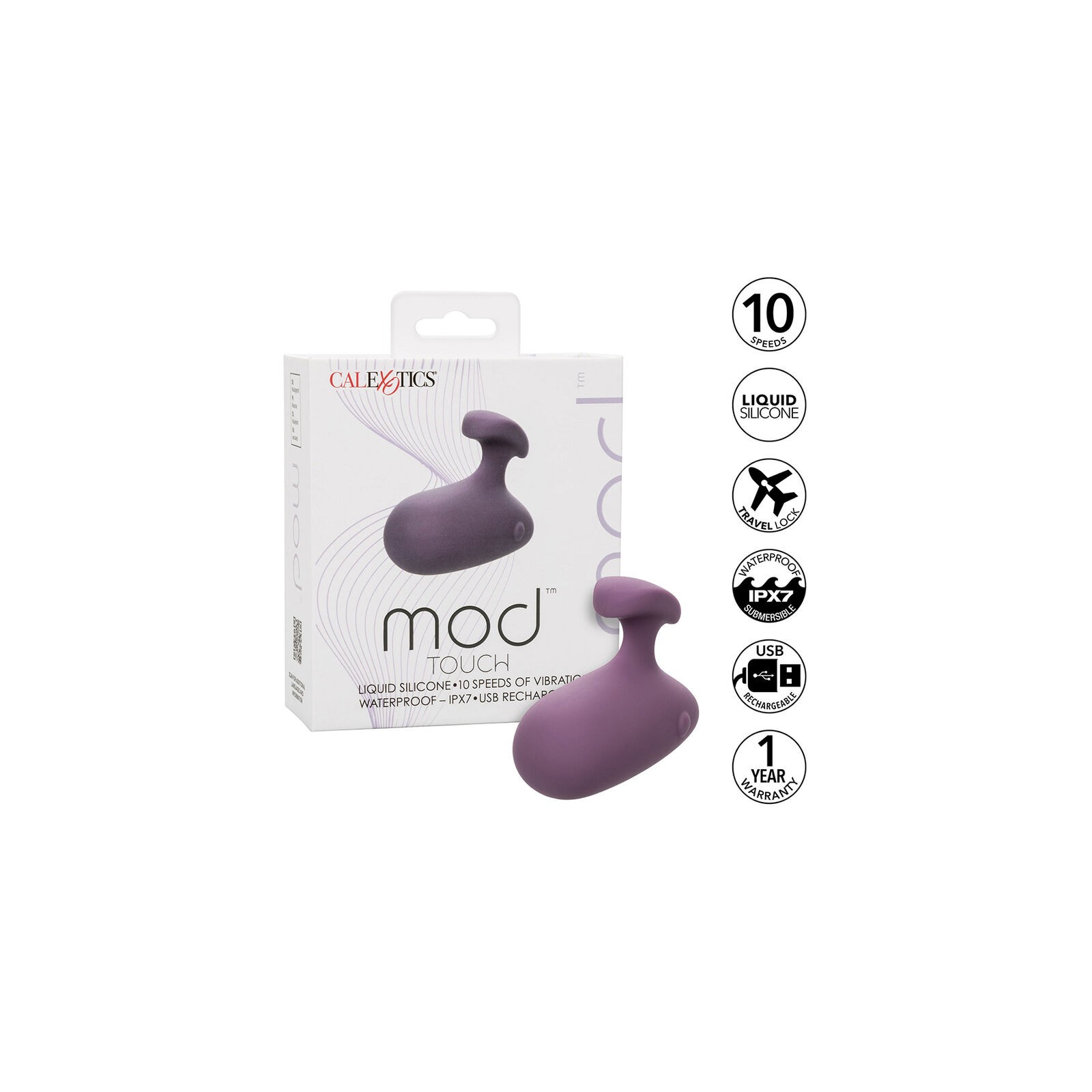 Mod Touch Vibrator Purple with 10 Intense Speeds