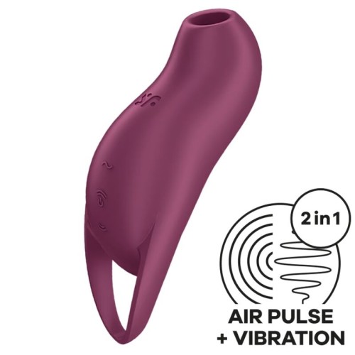 Satisfyer Pocket Pro 1 Clitoral Stimulator Burgundy