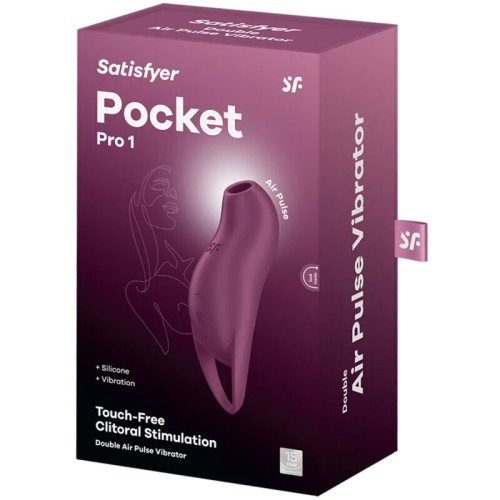 Satisfyer Pocket Pro 1 Estimulador Clítoris Granate