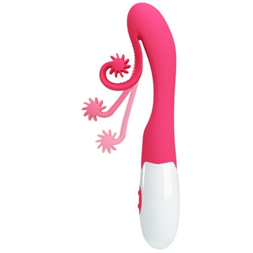 Vibrador Y Estimulador 30 Velocidades Rosa