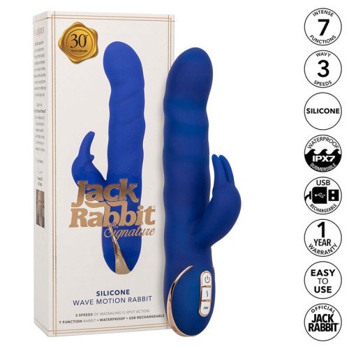 Jack Vibrador Rabbit Movimiento De Ondas Azul