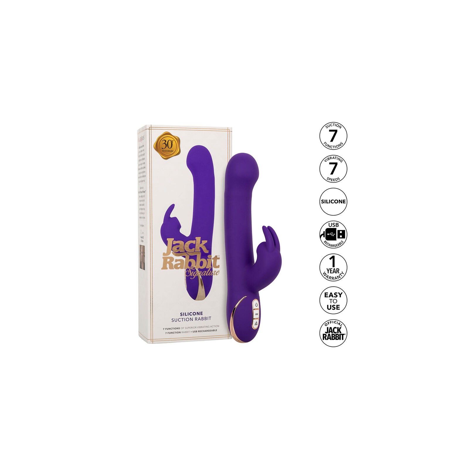 Jack Rabbit Vibrator Rabbit Suction Stimulation 7 Vibration Levels