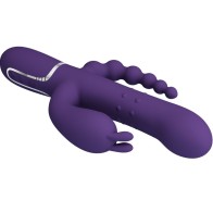 Pretty Love Cammy Triple Function Vibrator 4 In 1 Purple