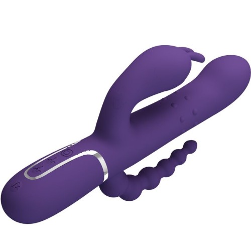 Pretty Love Cammy Triple Function Vibrator 4 In 1 Purple