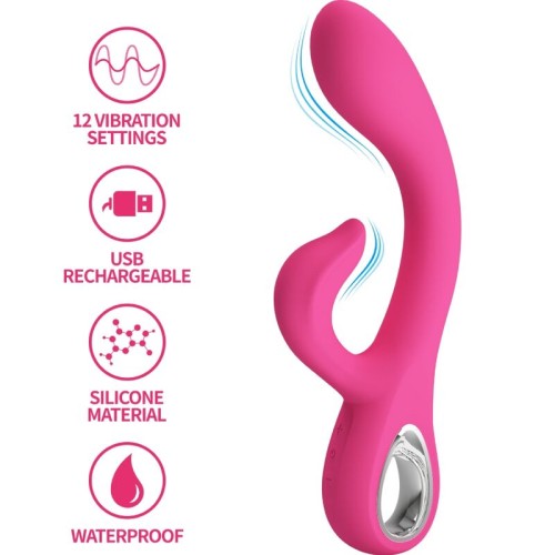 Pretty Love Fritz Rabbit Vibrator 12 Vibrations Pink