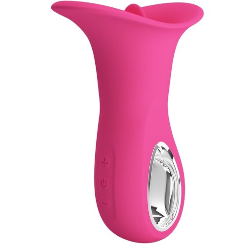 Pretty Love - Clyde Vibrador Oral Lengua Vibradora 12 Vibraciones Rosa - Herramienta de Placer Oral Definitiva