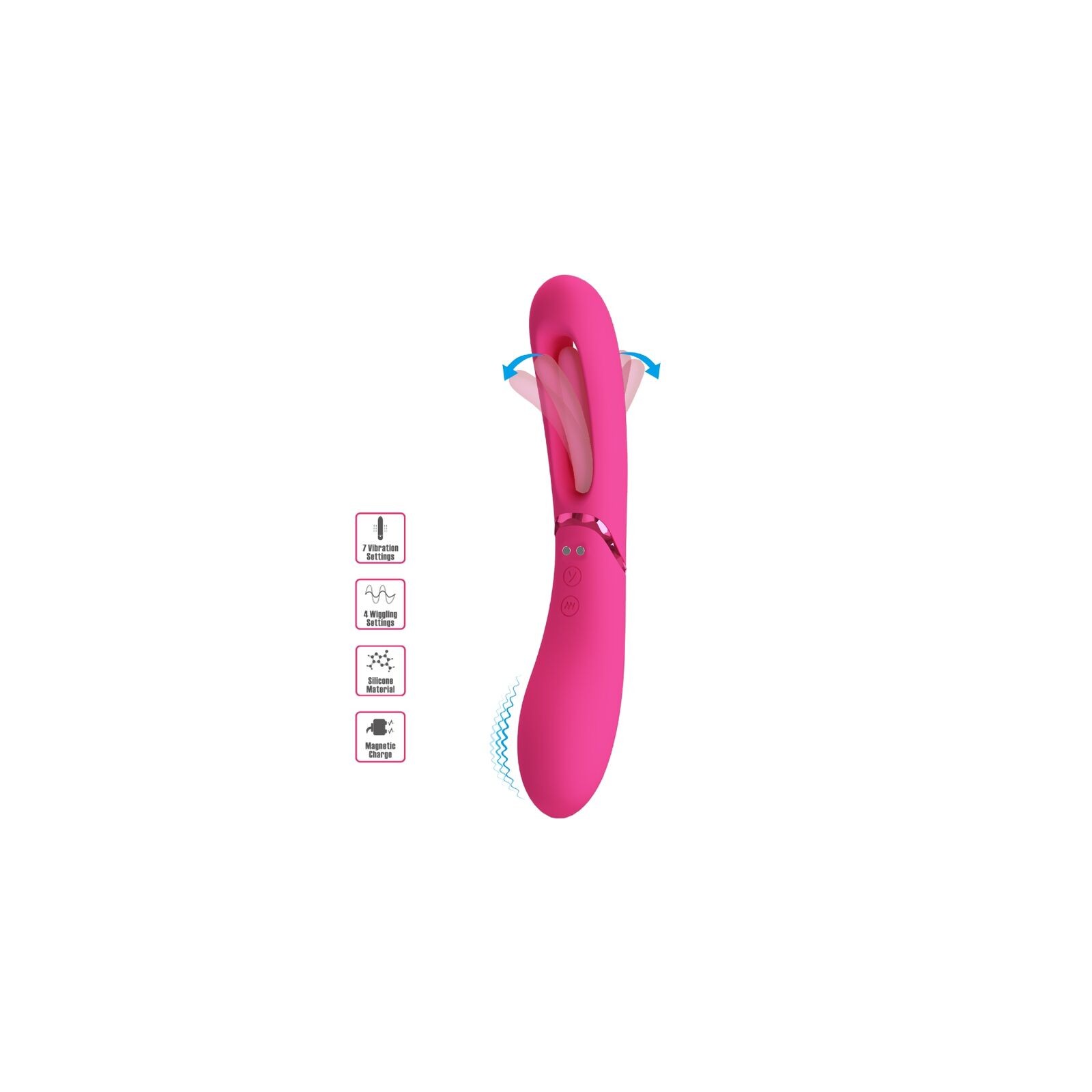 Lexie Vibrador Punto G 7 Vibraciones Rosa