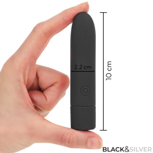 Geri Rechargeable Vibrating Bullet USB - Black & Silver