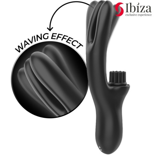 Ibiza - Vibrador Hi-tech Rabitt Brushing Multi Celdas Clitoriales Y Doble W