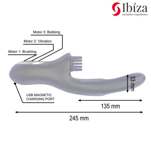 Ibiza Double Pinching Vibrator