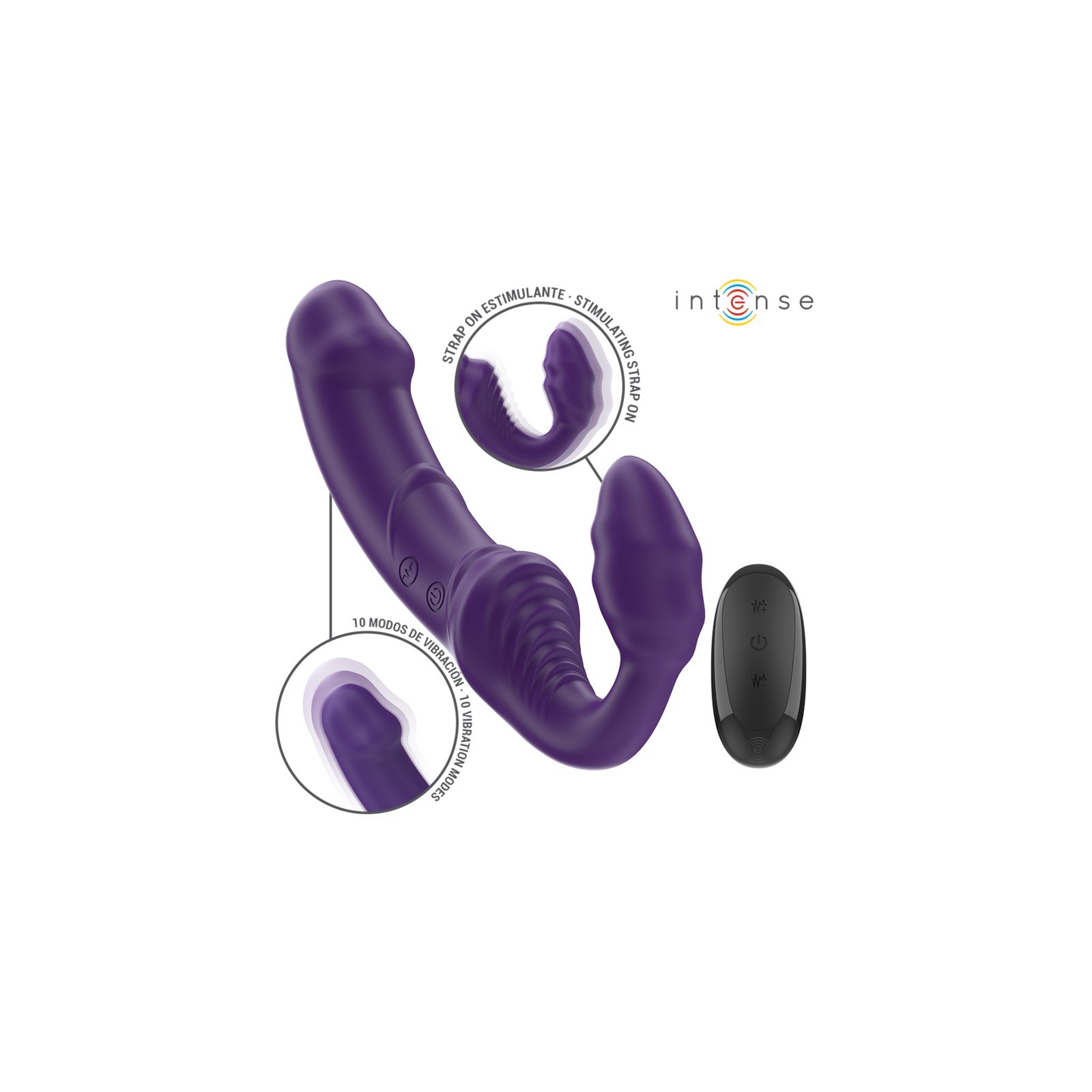 Intense Jill Double Vibrator 20 cm Remote Control - Pleasure Made Easy