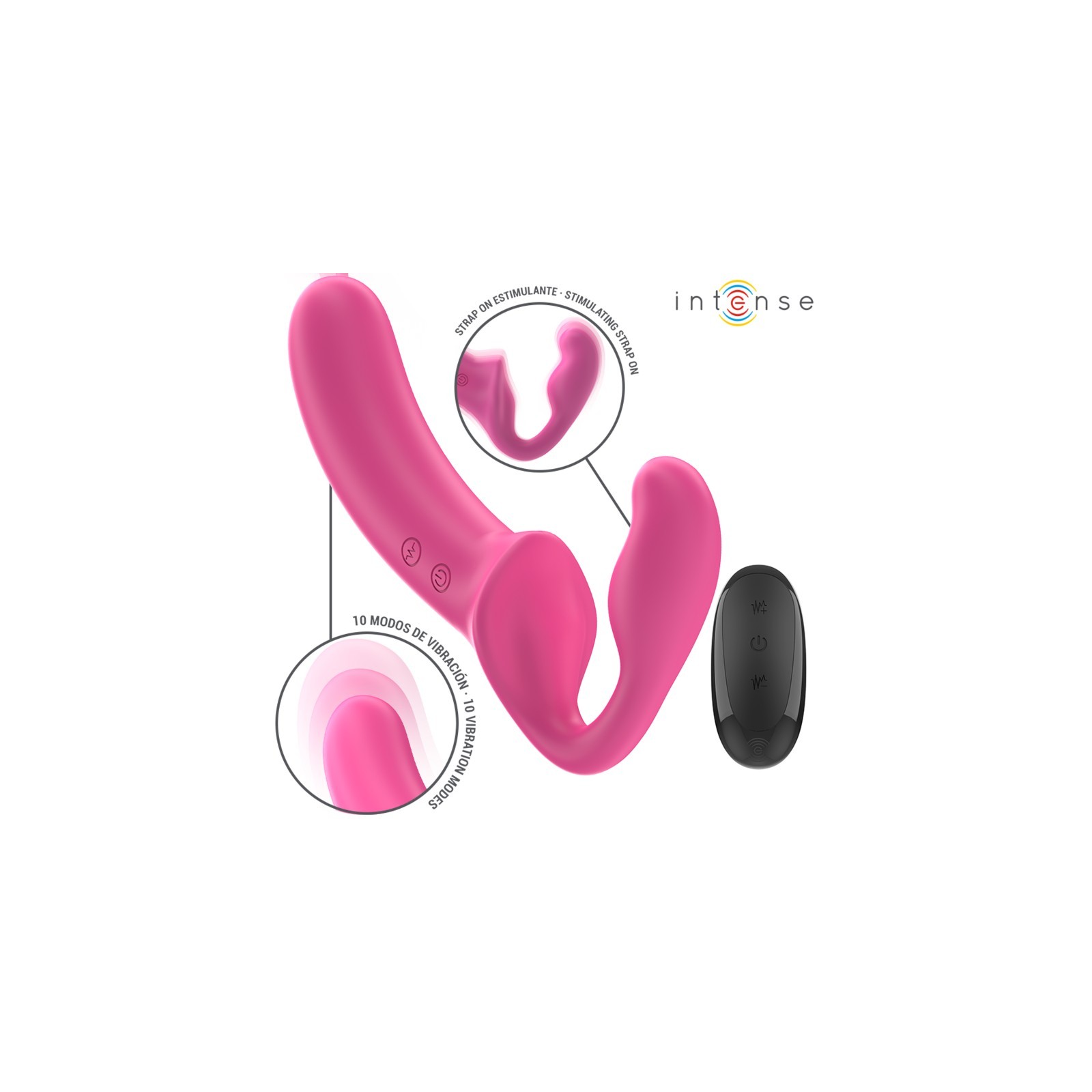 Intense - Amy Double Vibrator 20 cm with Remote Control