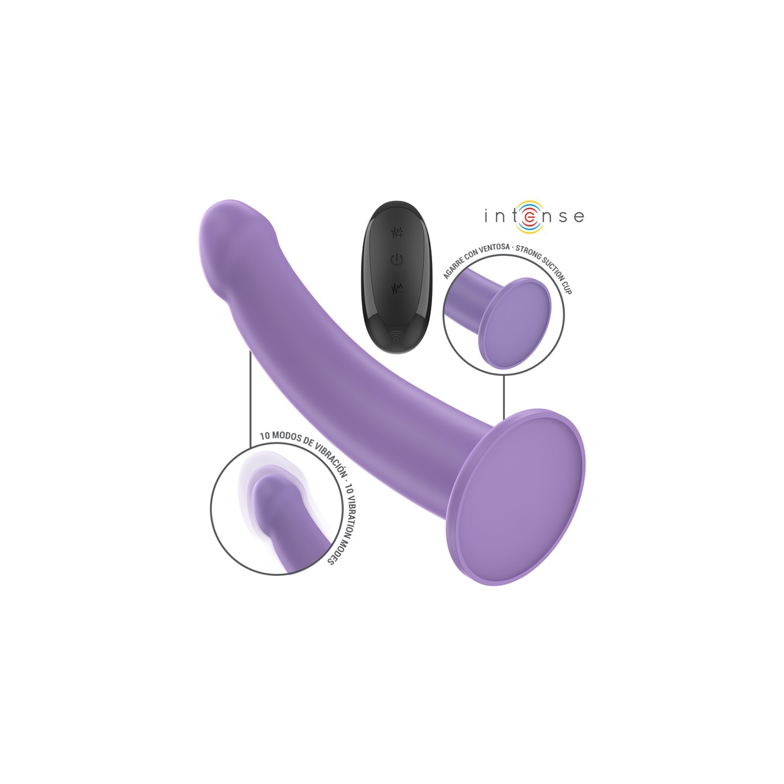 Vibrador Potente 17,5 cm con Control Remoto