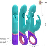 Intense Monica Rabbit Vibrator with G-Spot Rotator Blue