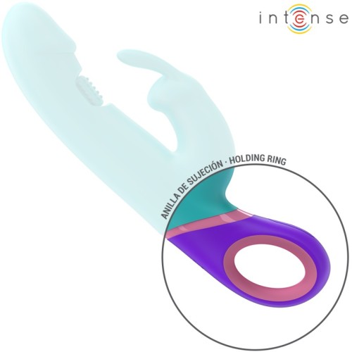 Intense Monica Rabbit Vibrator with G-Spot Rotator Blue