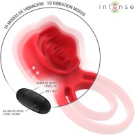 Intense Gail Rose Stimulator 10 Vibrations Red Remote Control