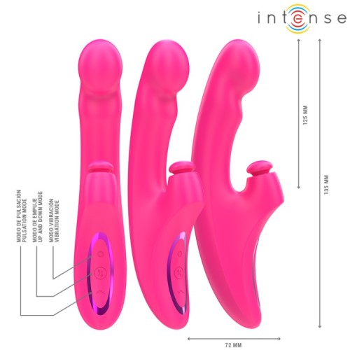 Intense - Emi Vibrator 13.5 cm Multifunction 3 In 1