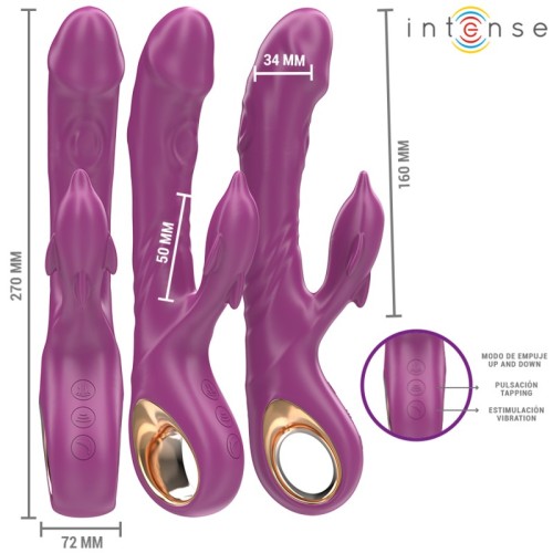 Intense Halle Multifunction Vibrator with Stimulating Tongue