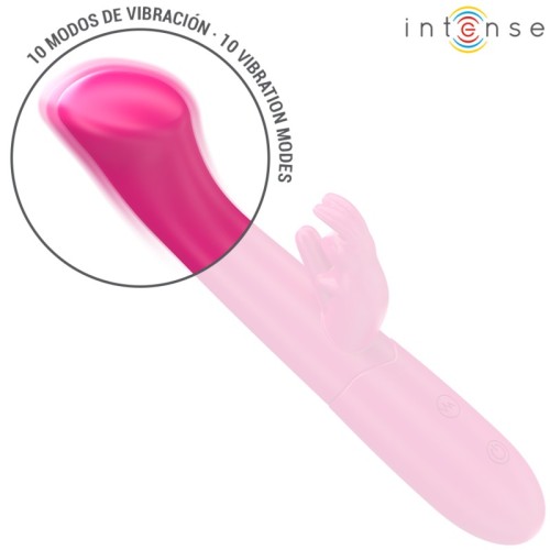 Intense - Julieta Vibrador Rabbit 18,6 Cm 10 Vibraciones Rosa