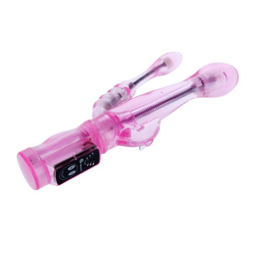 Flexible Vibrator with Anal Stimulator for Ultimate Pleasure