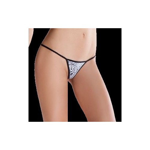 Passion - Erotic Line Tanga Blanco Talla Única Estampado Animal