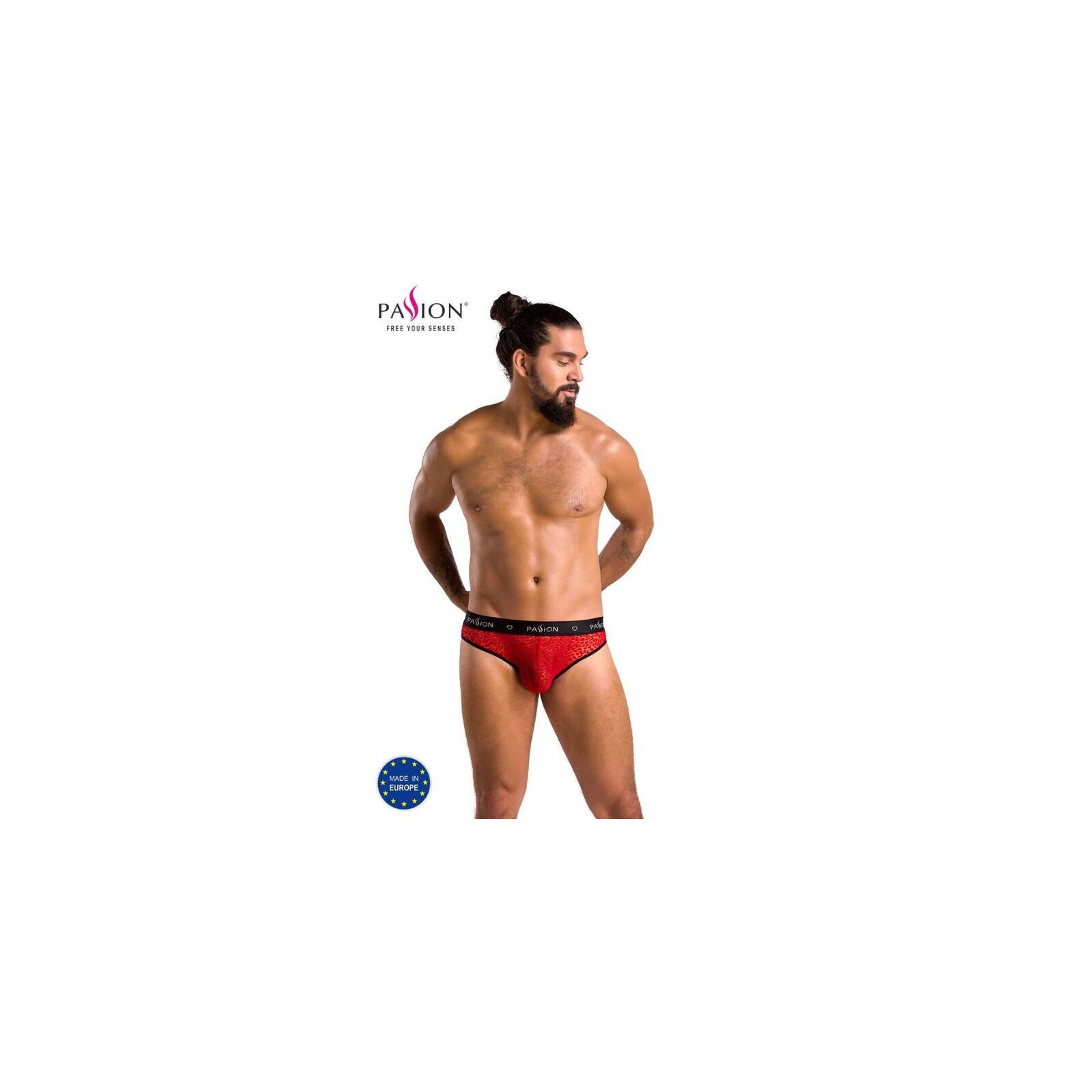 - Passion - 031 Slip Mike Rojo - Ropa Interior Elegante